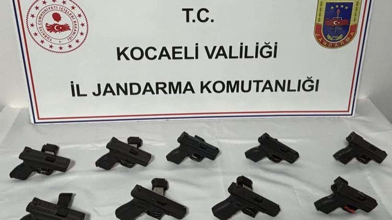 Darıca'da 10 Adet ruhsatsız tabanca ele geçirildi