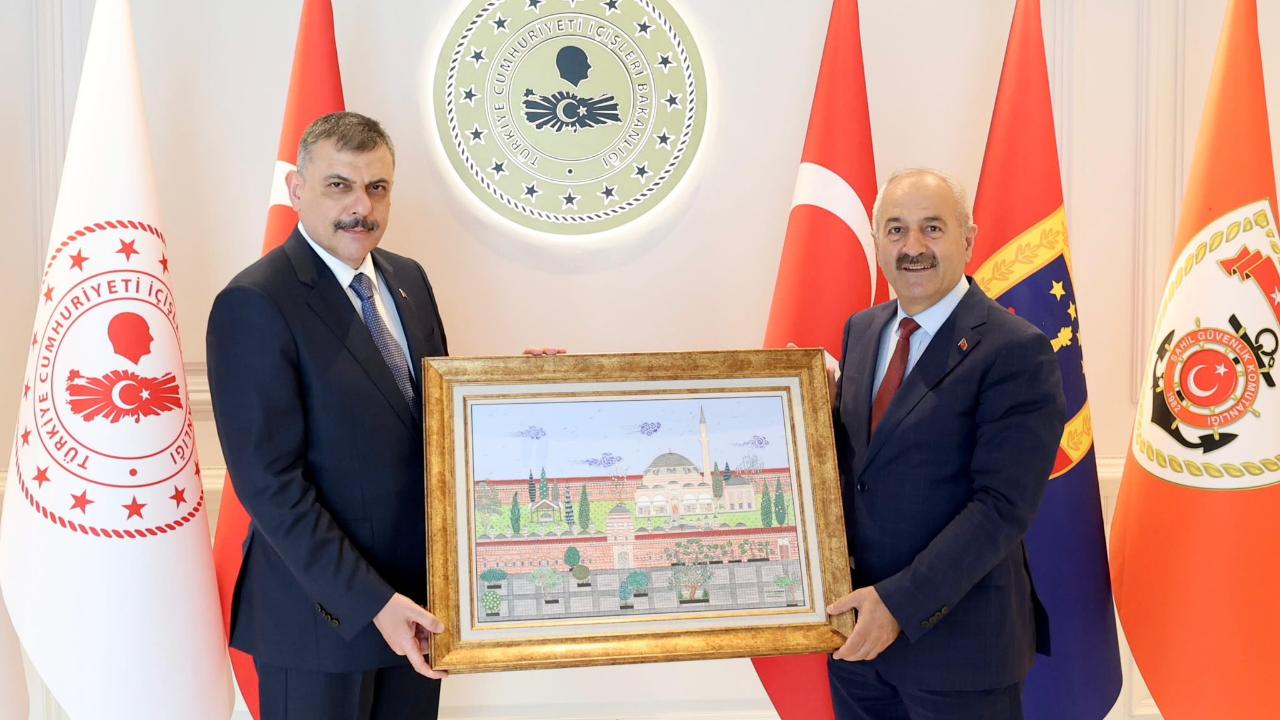 Başkan Büyükgöz’den İçişleri Bakanı Çiftçi’ye ziyaret