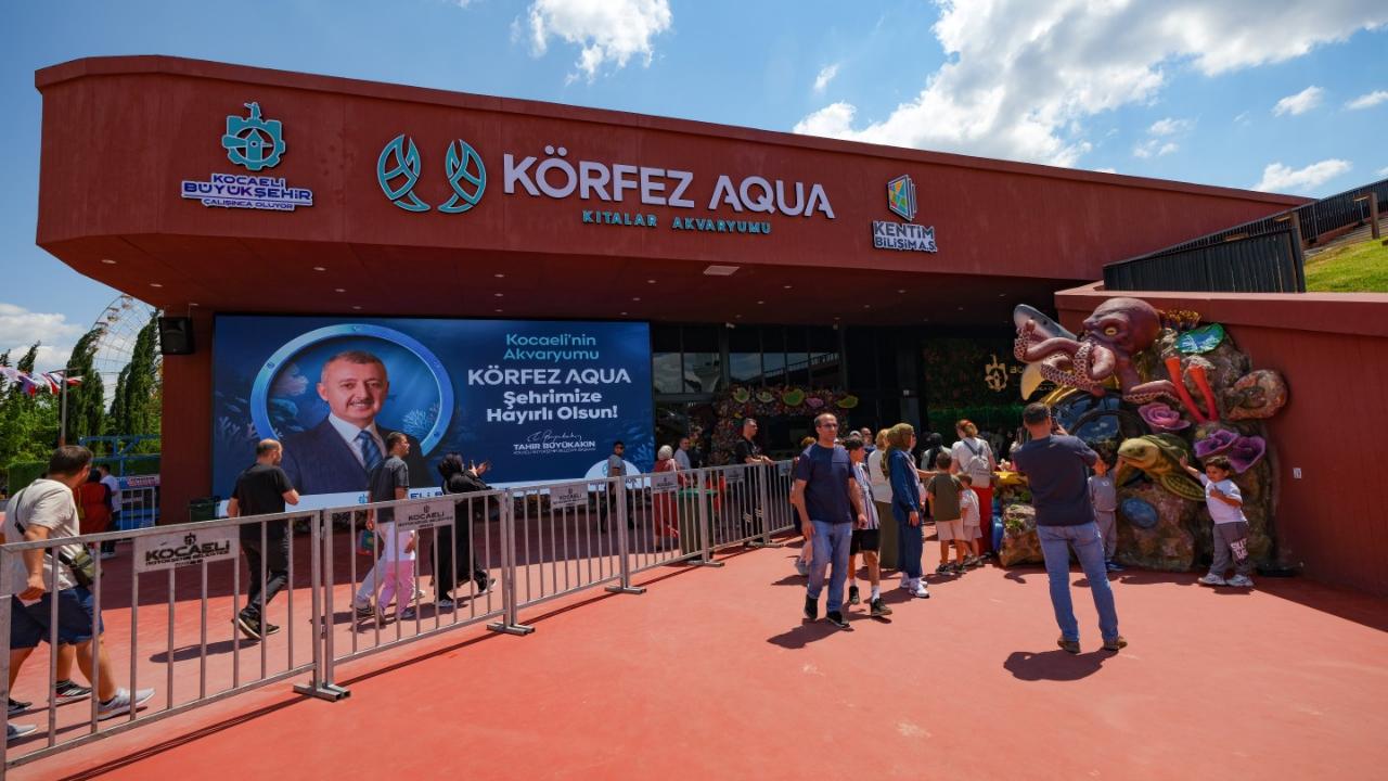 Kocaeli’nin yeni cazibe merkezi Körfez Aqua’ya ilgi çok yüksek