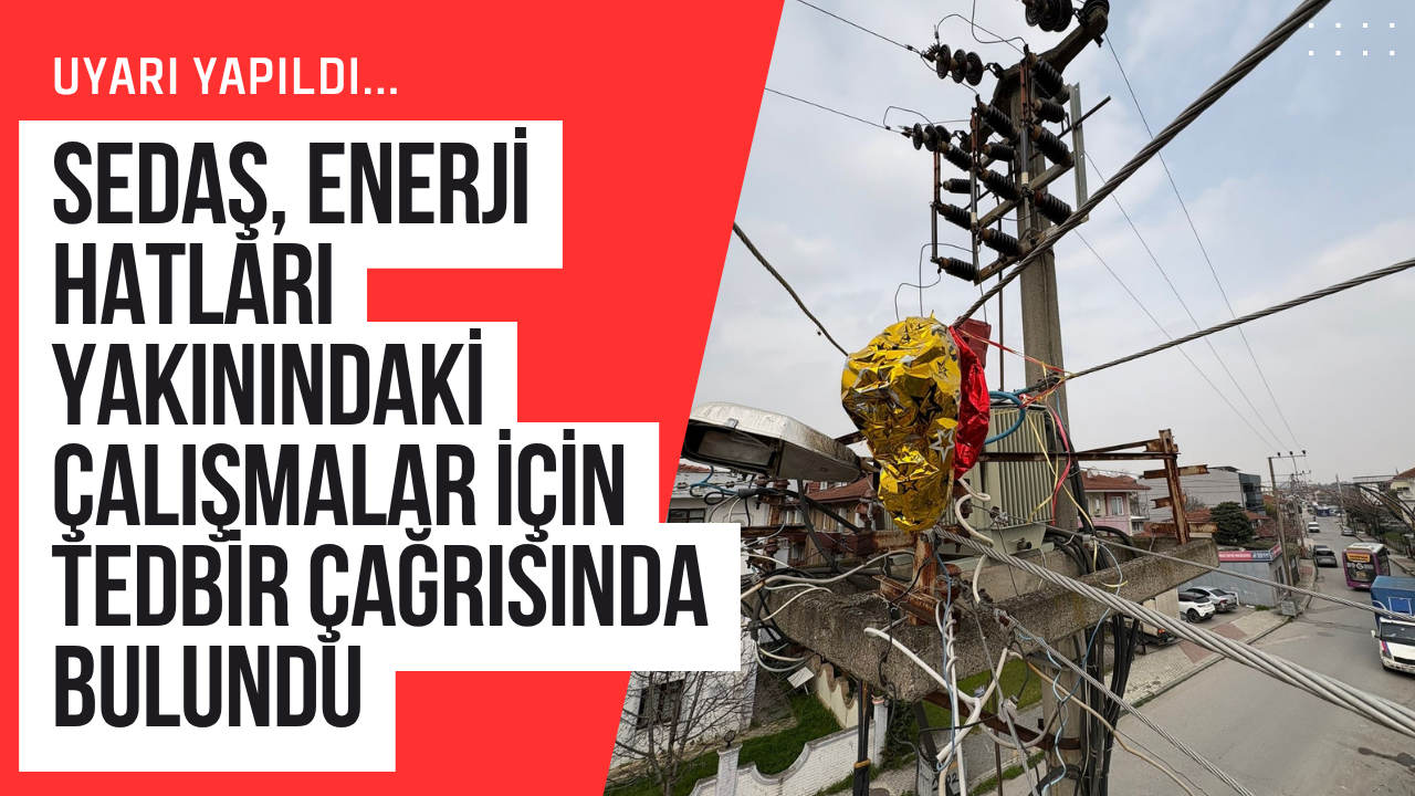 SEDAŞ, enerji hatları yakınındaki çalışmalar için tedbir çağrısında bulundu