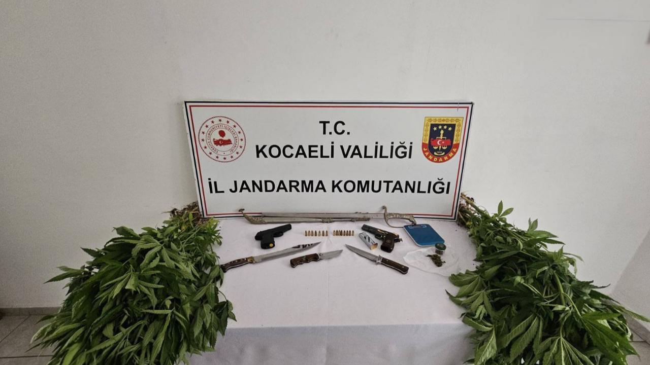 Kocaeli'de Uyuşturucu Operasyonu: Silah ve Kenevir Ele Geçirildi