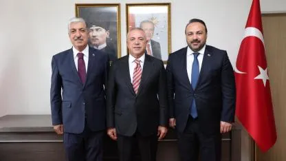 Ömeroğlu ve Yıldırım'dan Kaymakam Çelik'e ziyaret