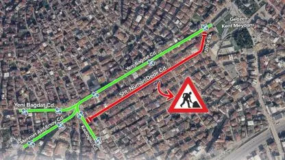 Şehit Numan Dede Caddesi geçici olarak trafiğe kapatılıyor