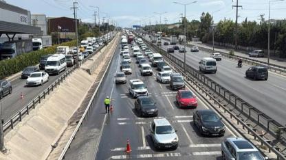 TEM Otoyolu'nun İstanbul-Ankara Yönü Muallimköy-Körfez Arasında Trafiğe Kapatıldı